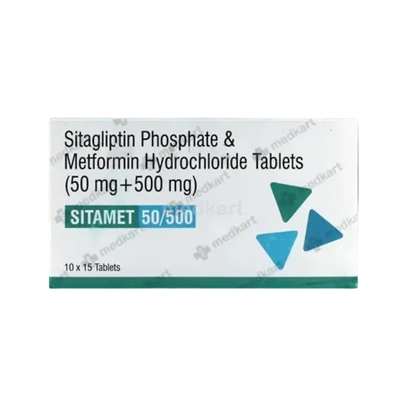 sitamet 50/500mg tablet 15's